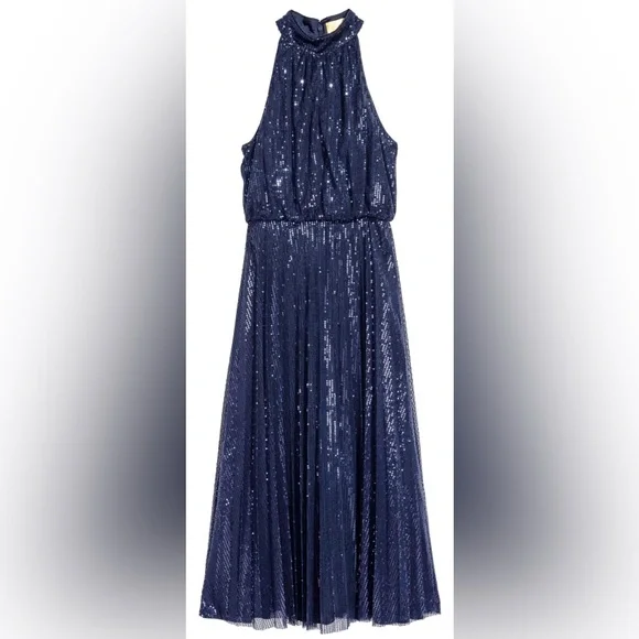 H&M | Dresses | Hm Gold Label Sequin Evening Dress | Poshmark